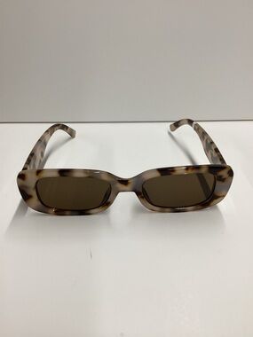 Aire Uni-Sex Ceres Cookie Tort Brown Mono Rectangle Sunglasses